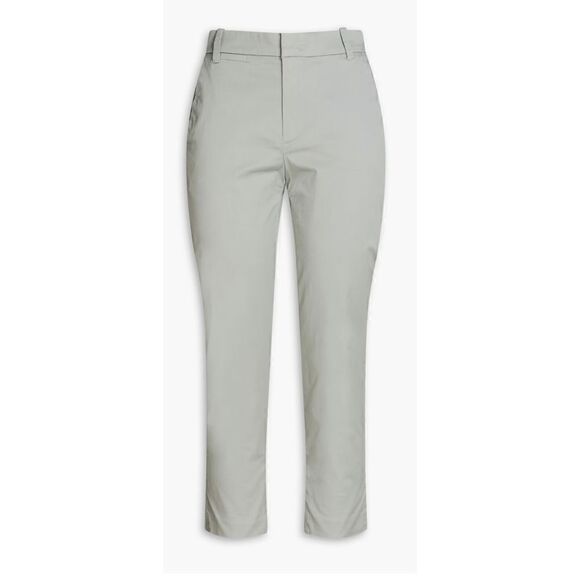 VINCE.Cropped cotton-blend twill slim-leg pants NWOT Size 00 - Picture 1 of 9